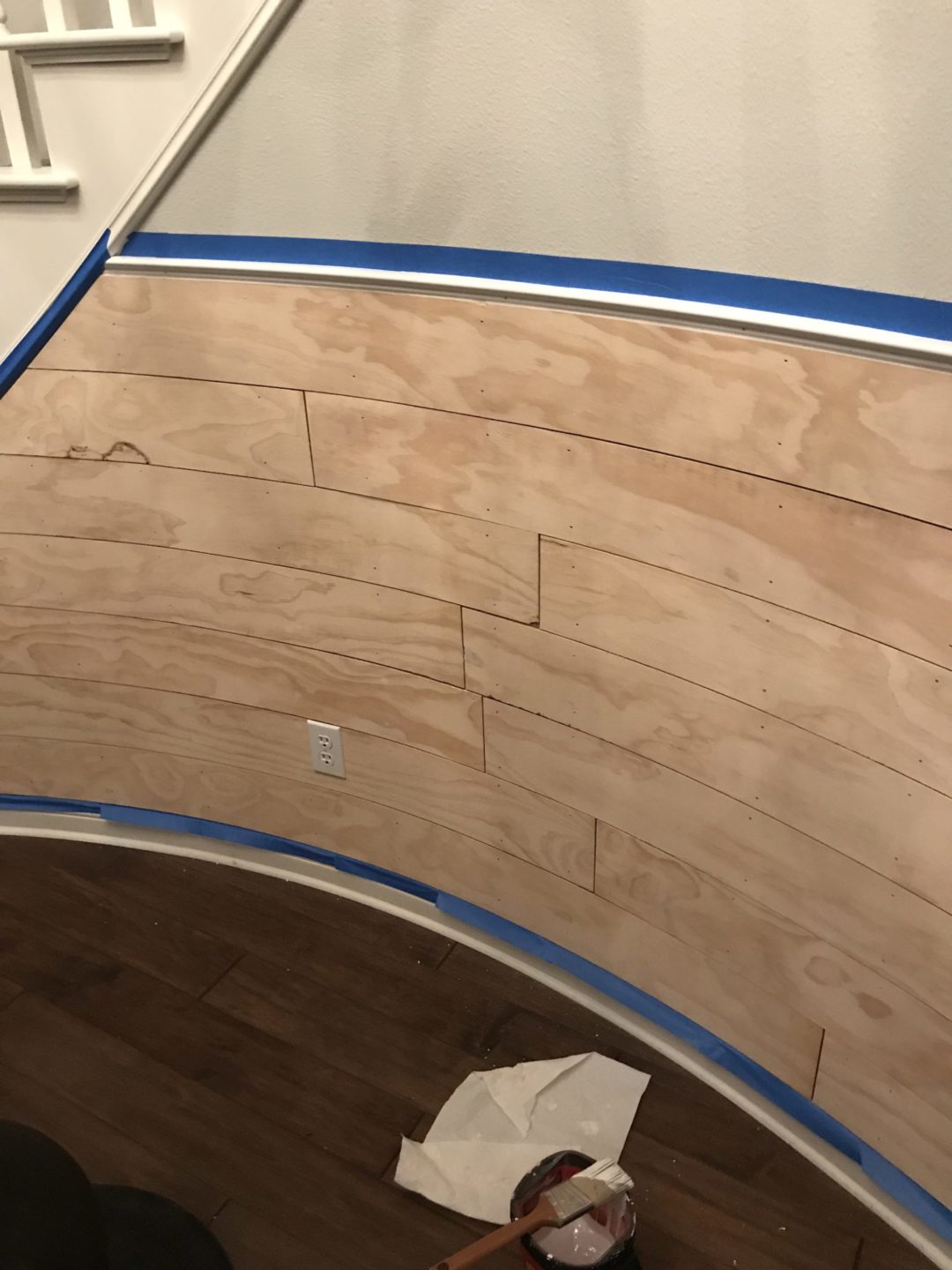 How To Shiplap A Curved Wall Jaclyn James Company