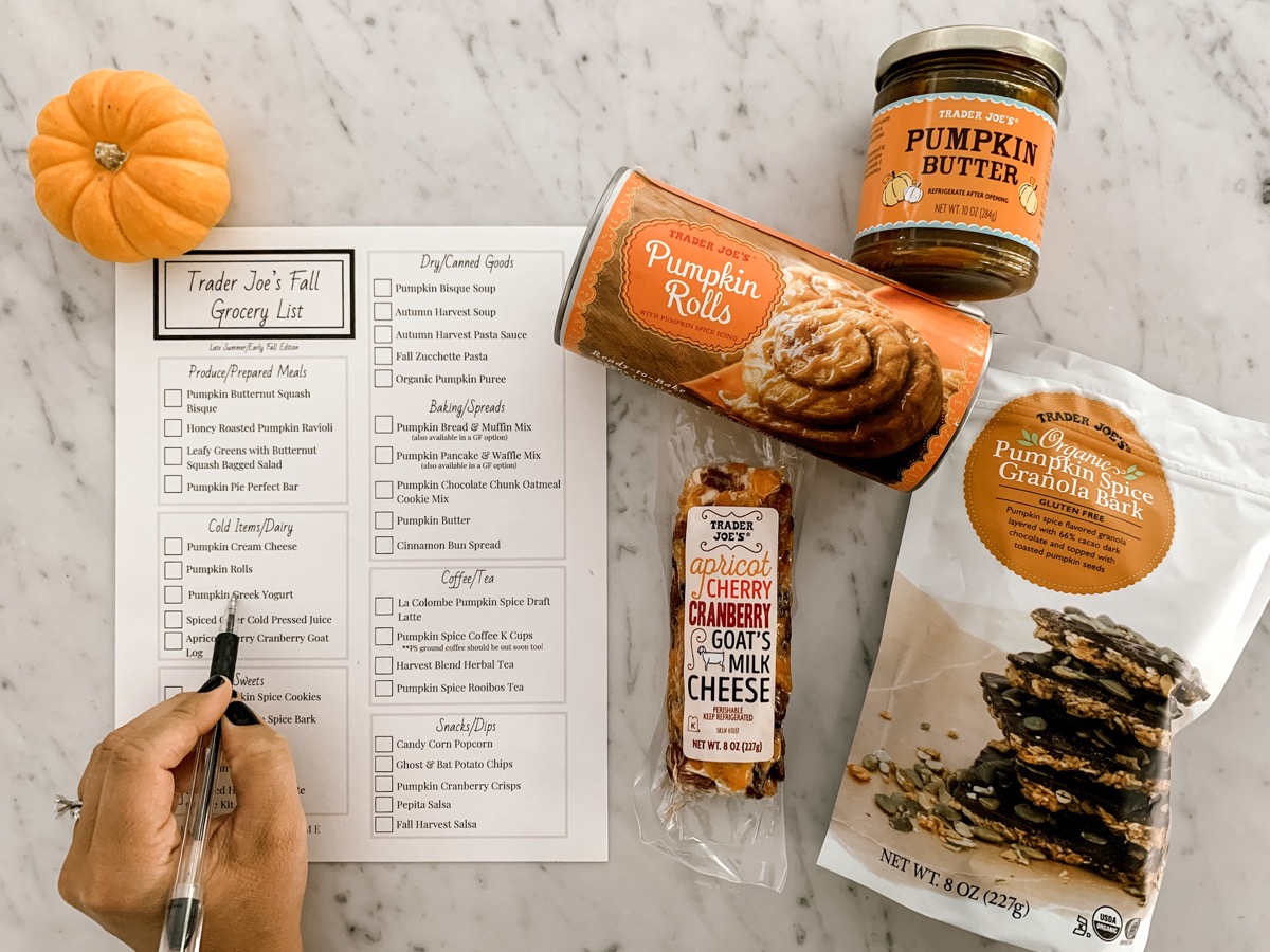 Nothing beats fall food shopping at Trader Joe's. Don't miss a single item with my free printable shopping list.