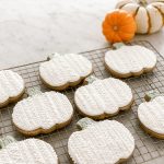 Cable Knit Pumpkin Cookies - perfect fall cookies that make you feel warm and cozy before you even take a bite!